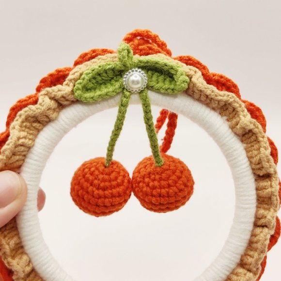 Handmade Other - Handmade Amigurumi Crochet Tangerine Christmas Tree and Car Hanging Ornament